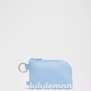 Lululemon Clippable Card Pouch- Proud Cloud/White